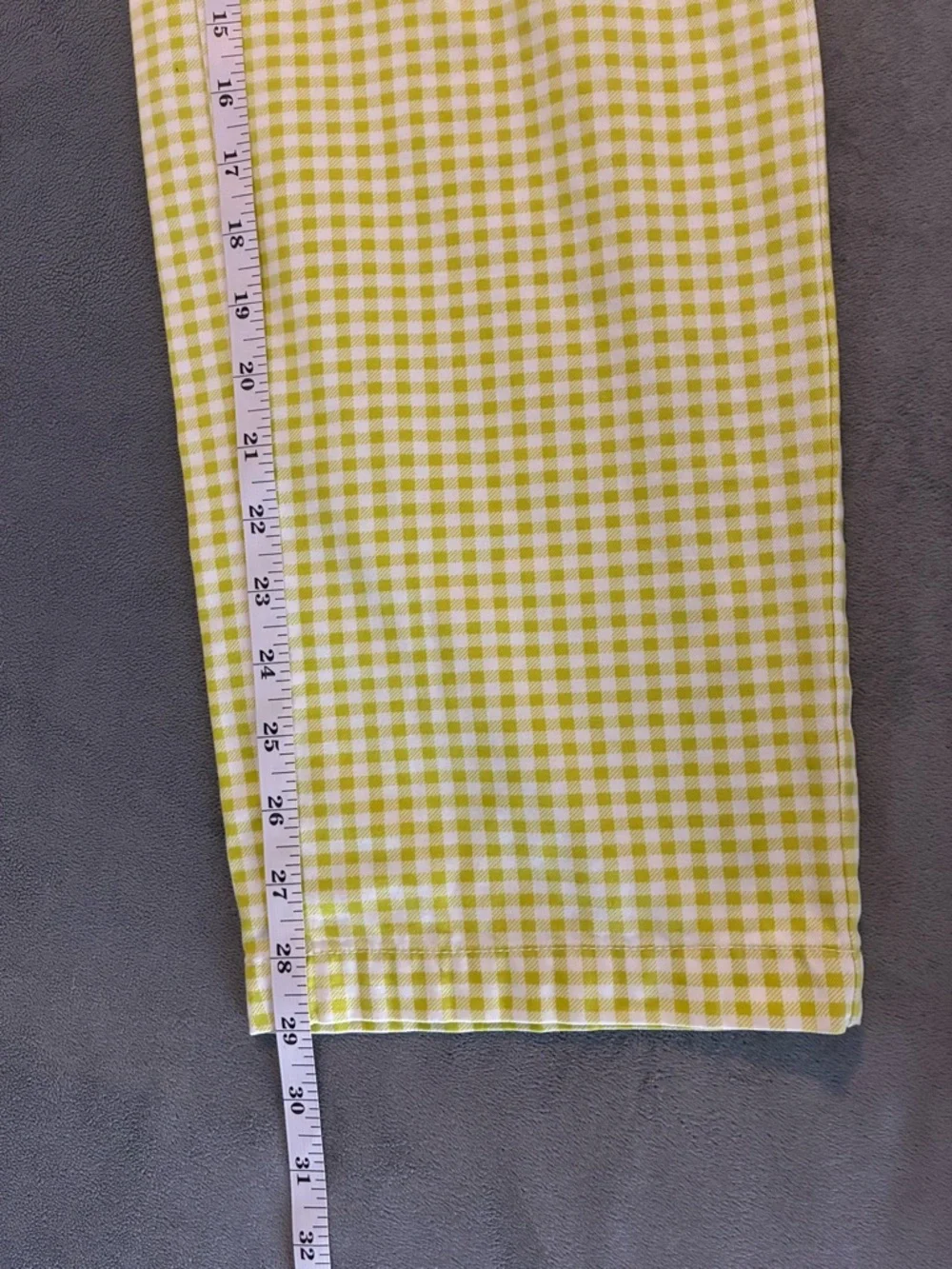 Sunday Best Yellow Gingham Wide-Leg Pants Spring Classic - Picture 10 of 11